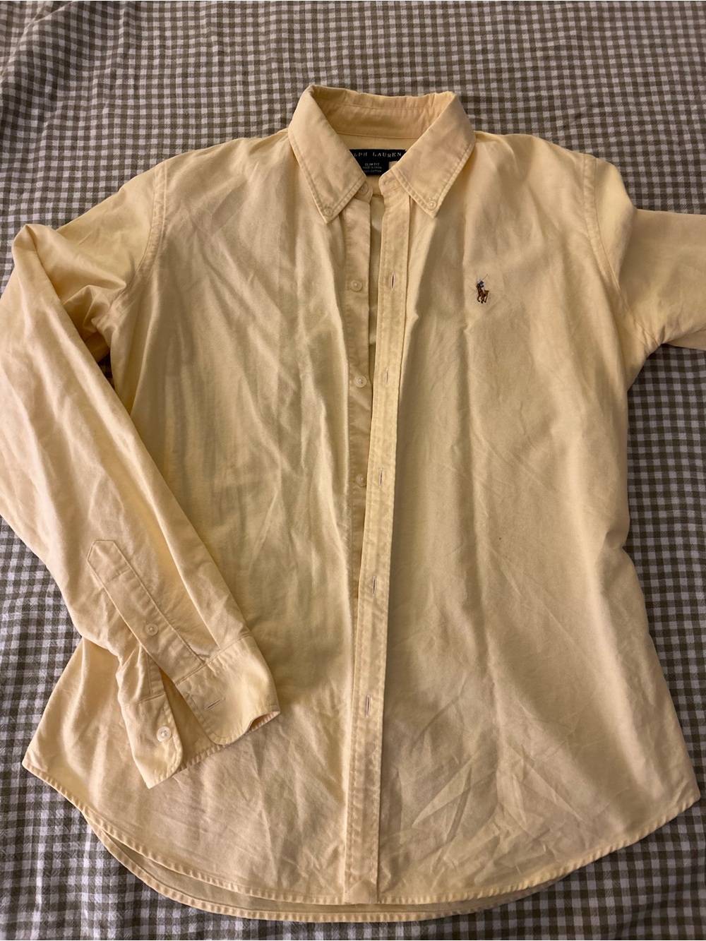 Polo by Ralph Lauren Yellow Button-Down Oxford Shirt